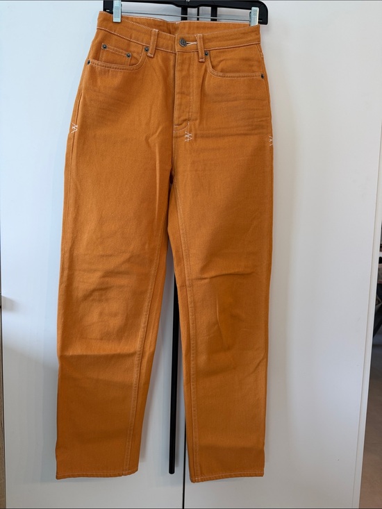 Ksubi Denim - Ksubi Women's Rust Orange Straight-Leg Jeans